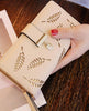 2021 Women Purse Female Long Wallet Gold Hollow Leaves Pouch Handbag For Women Purse Card Holder Portefeuille Femme