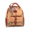 All-match Retro Fashion One-shoulder Double-shoulder Map Female Bag