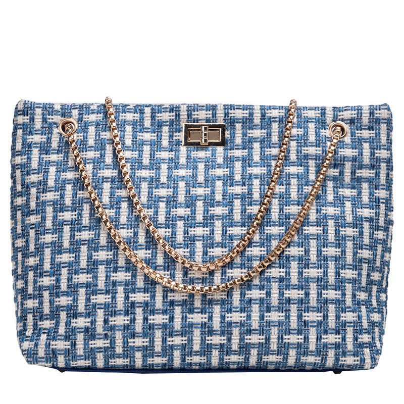 Fashion Simple One-shoulder Woolen Tote Bag