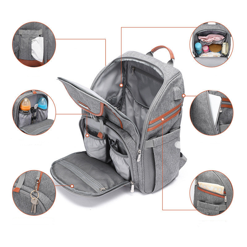 Large Capacity Multifunctional Maternity Backpack