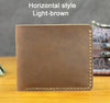 Handmade Vintage Crazy horse Genuine Leather Wallet Men Wallet Leather engrave Short Wallet Men Purse Male Money Clips Money bag