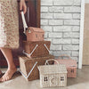 Small Back Basket Girls' Bag All-match Children's Backpack Rattan Bag
