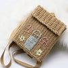 Small Back Basket Girls' Bag All-match Children's Backpack Rattan Bag