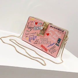 Trendy Graffiti Casual Messenger Bag