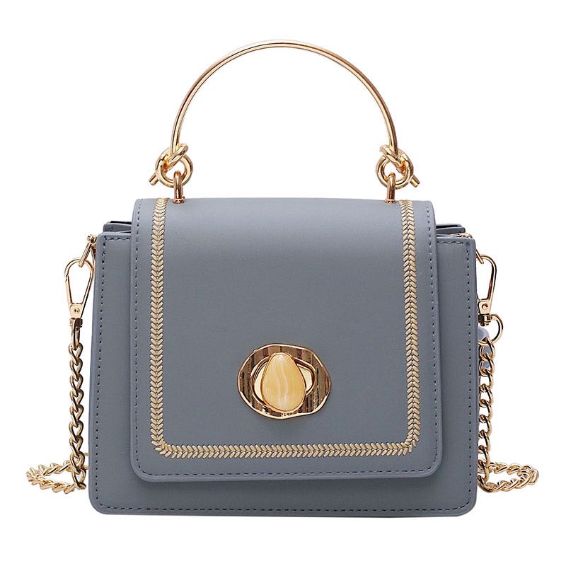 Chain texture shoulder messenger bag