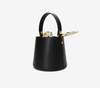 Leather bucket bag tote