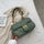 One-shoulder diamond chain crossbody all-match small square bag