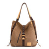 Women's large capacity canvas shoulder bag