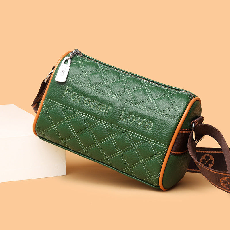 Fashion Contrast Color Shoulder Bag Foreign Style Cross Body Small Square