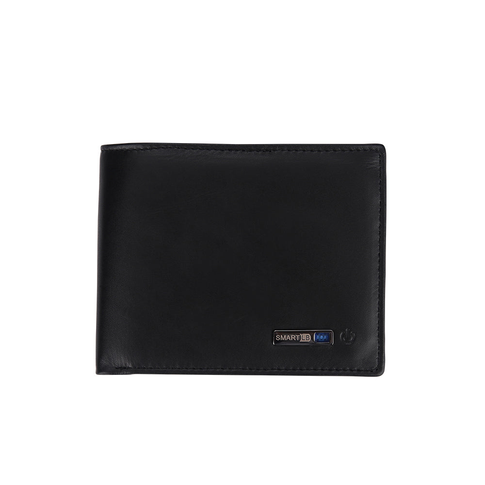 Short leather men's wallet