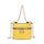 Chain crossbody bucket bag