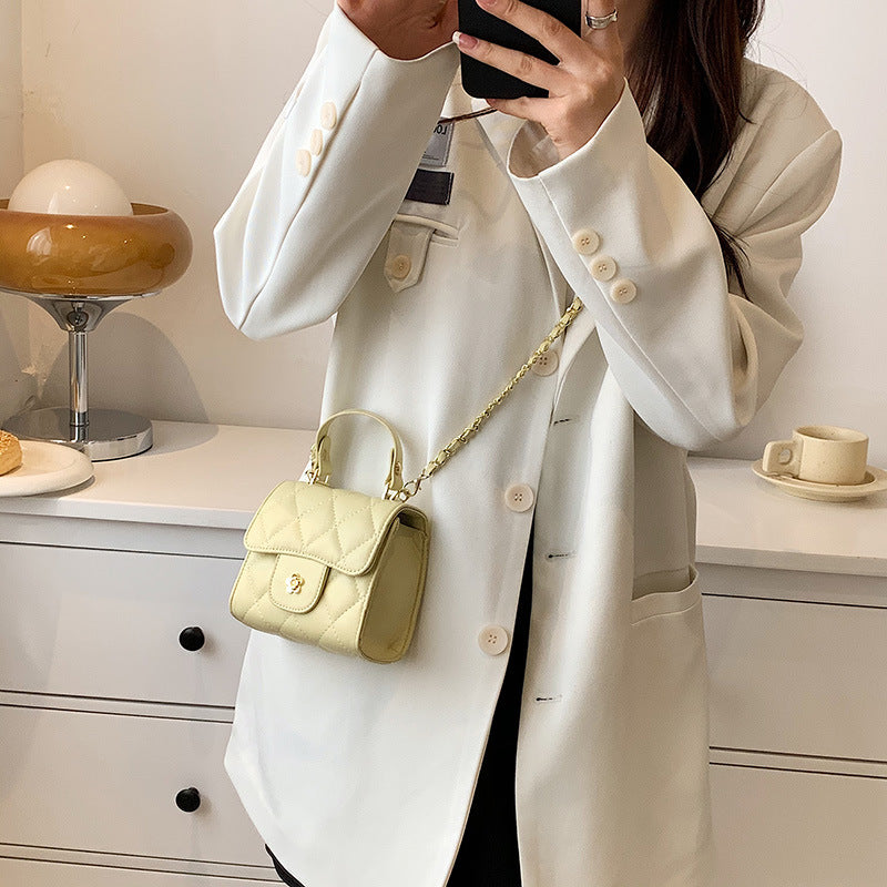 Portable Small Square Bag Chain One Shoulder Crossbody Satchel Lipstick