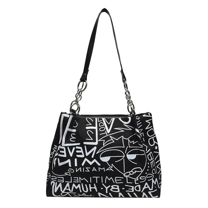 Graffiti Women's Large Capacity Tote Bag For Commuting