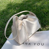 Single shoulder pumping bucket bag