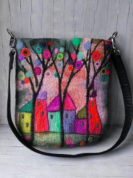 Christmas print crossbody bag