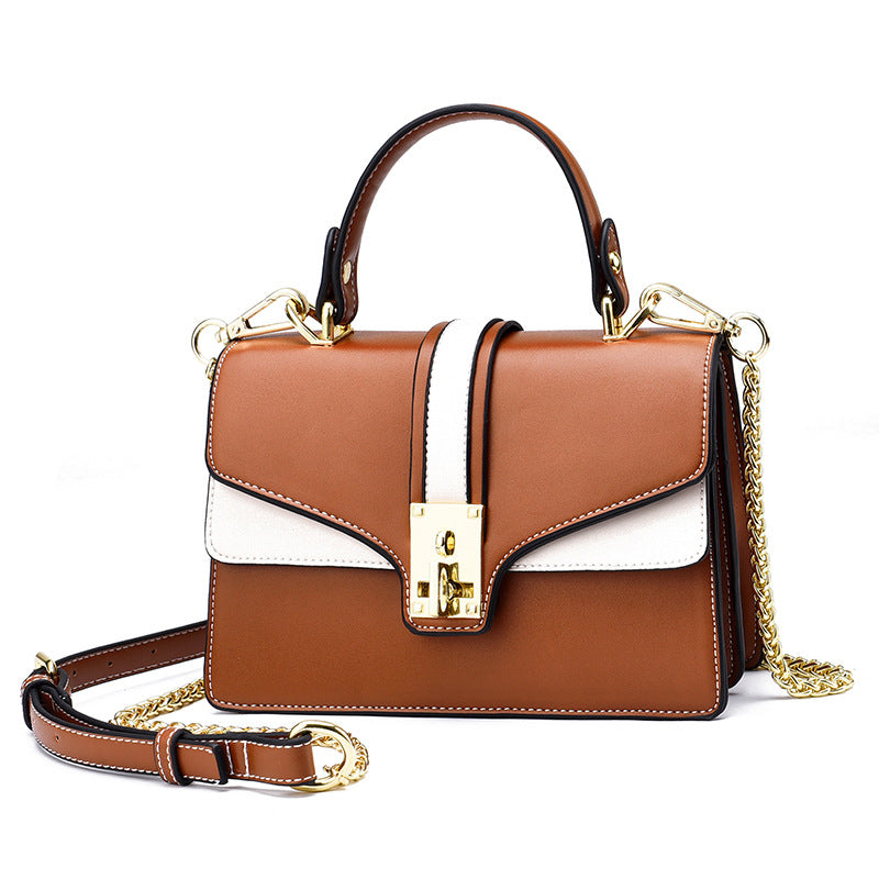 Ladies Fashion Handbags Casual All-match Shoulder Bag Trend Messenger Bag Hit Color Small Square Bag