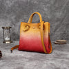 Rubbing color leather hand diagonal bag