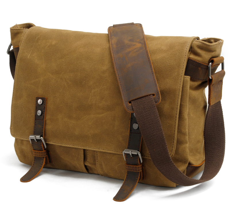 Men's canvas shoulder bag