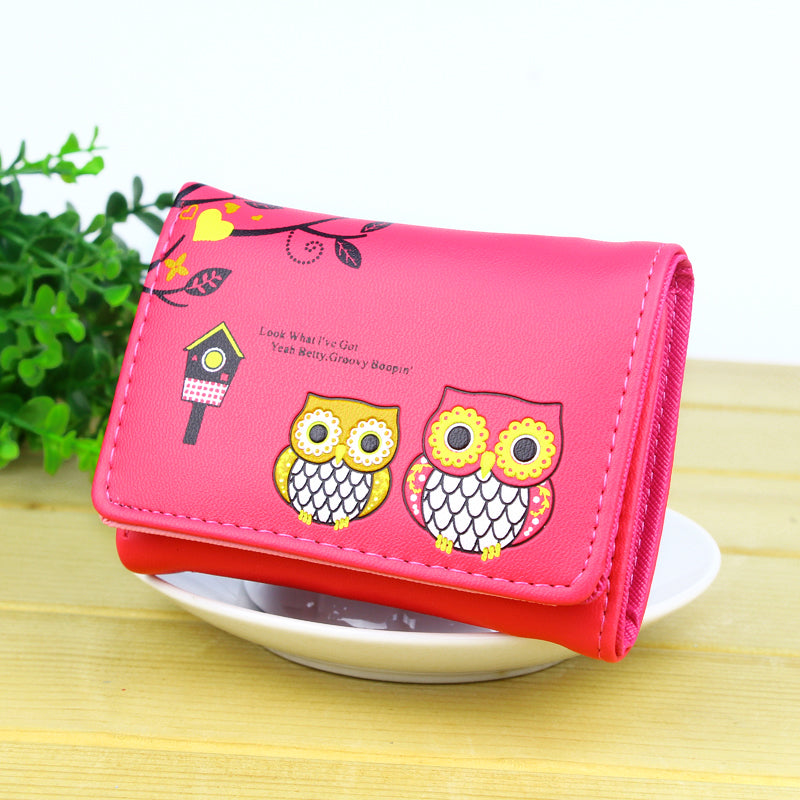 Cute cartoon owl clutch