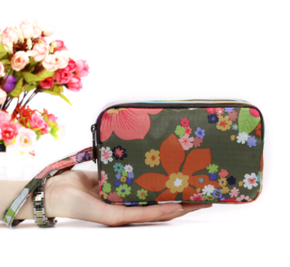 New portable female hand grasping bag three-layer zipper bag autumn long large screen mobile phone key ladies coin purse