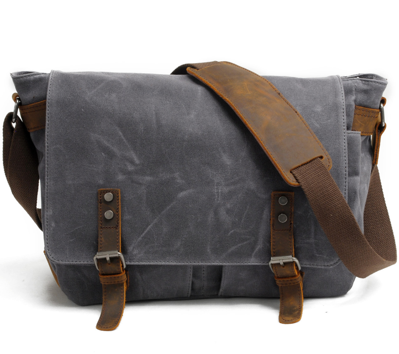 Men's canvas shoulder bag