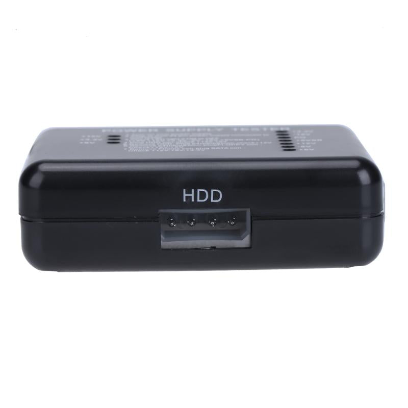 PC Computer ATX SATA HDD Power Supply Tester LED Indication 20 24pin PSU Diagnostic Tool testing for Anode Cathode 12V 5V 3.3V