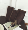 Thick line big bag tassel portable casual shoulder bag