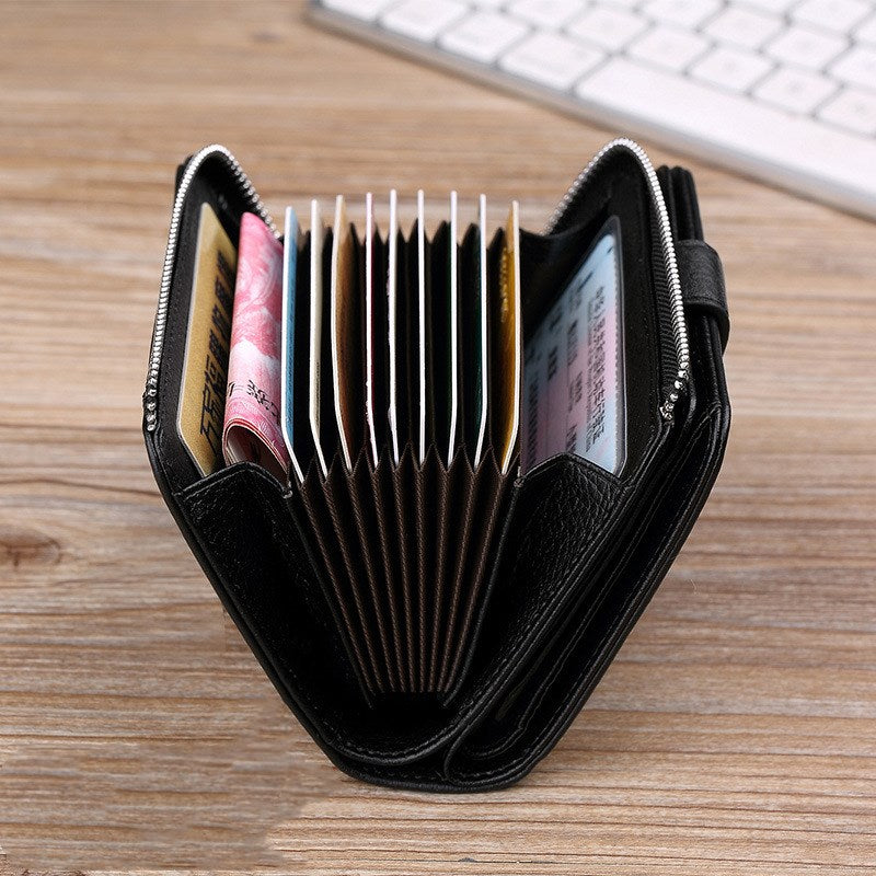 Men's real leather card holder