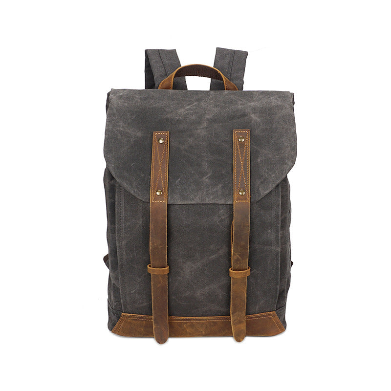 Source point batik canvas backpack