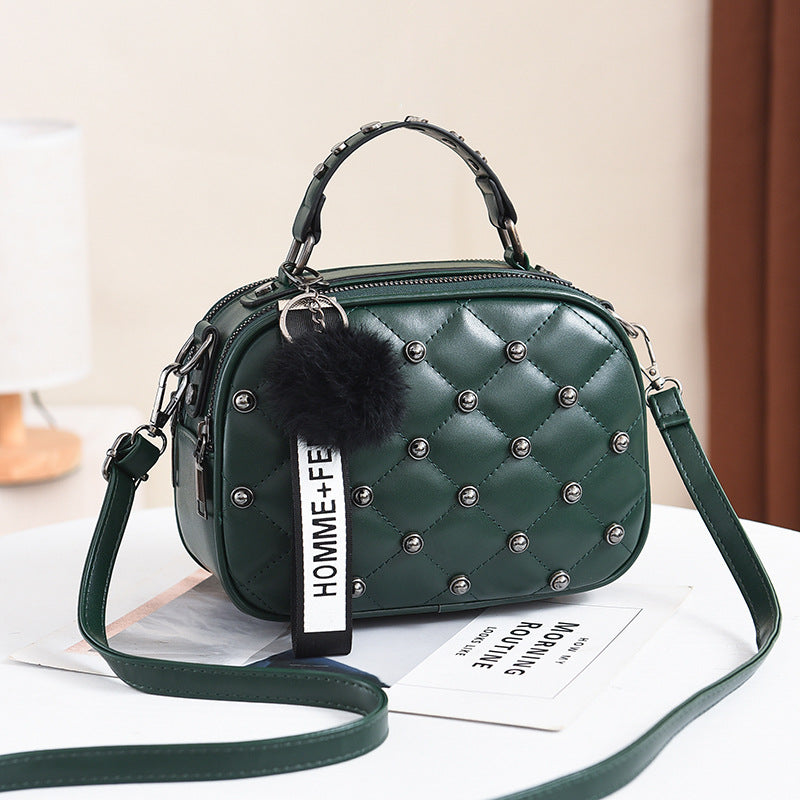 Summer new fashion rivet versatile shoulder bag