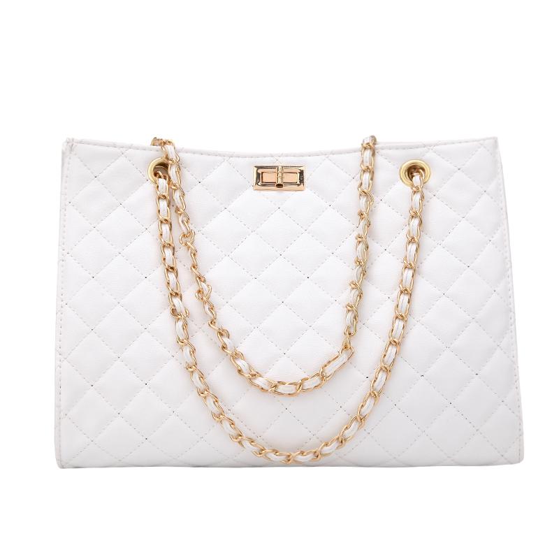 Rhombic Chain One Shoulder Messenger Big Bag