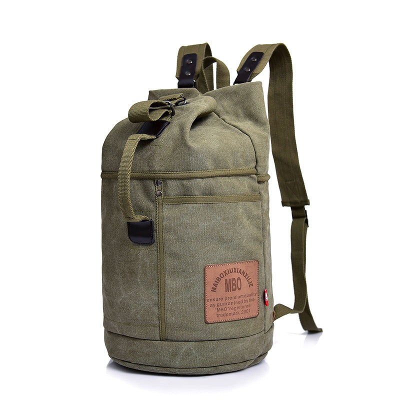 Large Capacity Canvas Letter Printing Rucksack