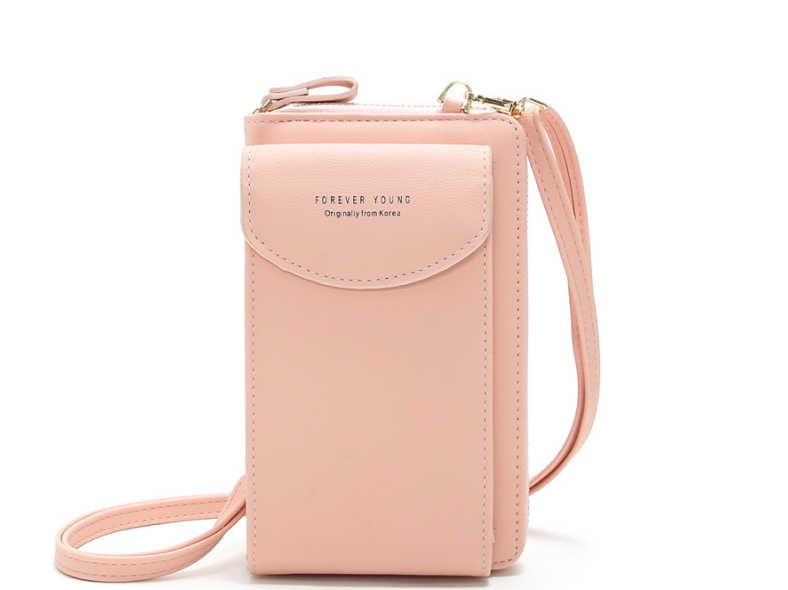 Mobile phone bag zipper women diagonal bag