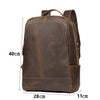 Leather men's backpack leather travel backpack