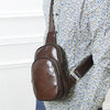 Wholesale 2021 new PU Leather Men's chest pack fashionable leisure Xiekua package Chaonan retro single shoulder bag