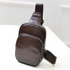 Wholesale 2021 new PU Leather Men's chest pack fashionable leisure Xiekua package Chaonan retro single shoulder bag