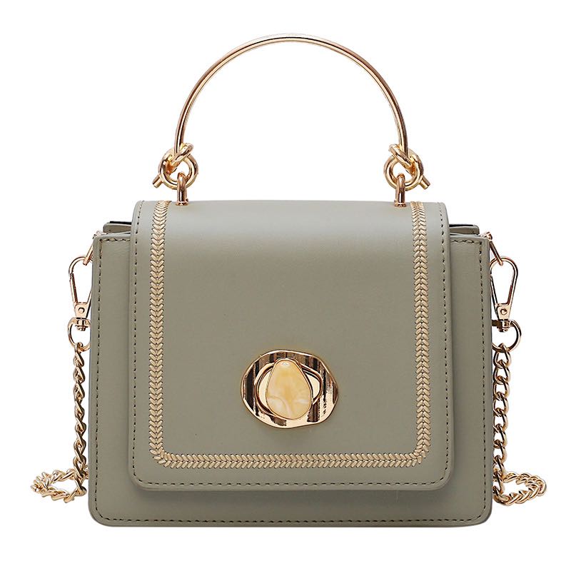 Chain texture shoulder messenger bag