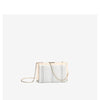 Contrasting color clip bag small square bag