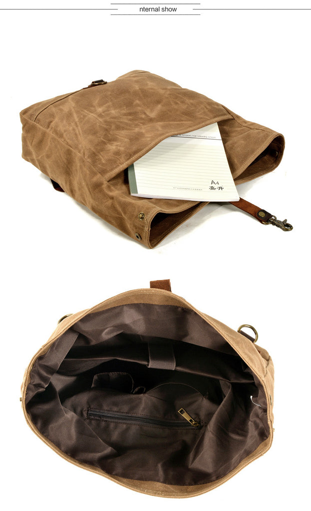 Men's canvas shoulder bag