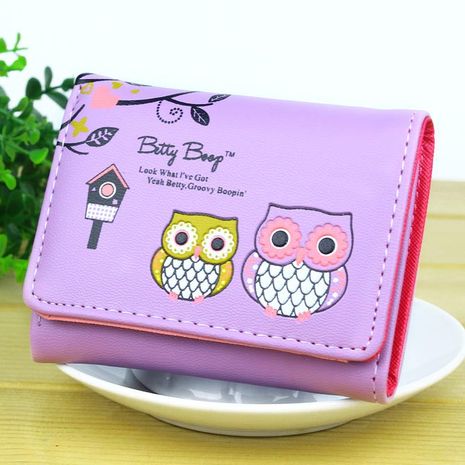 Cute cartoon owl clutch