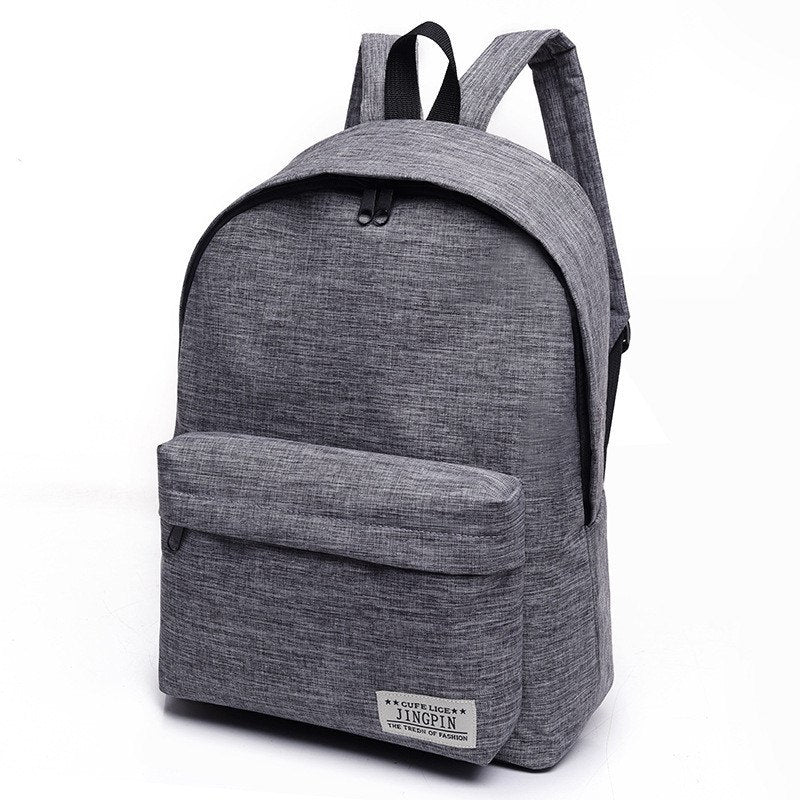 Canvas Men women Backpack College Students High Middle School Bags For Teenager Boy Girls Laptop Travel Backpacks