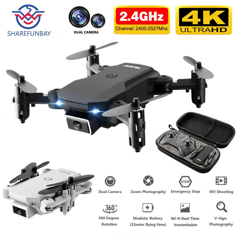 SHAREFUNBAY T1 4 zangão k HD ampla ângulo da câmera de 1080P Wi-fi fpv zangão câmera dupla altura mantendo zangão com câmera rc quadcopter