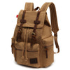 Men's And Women's Canvas Backpack 15.6 Inches Large Capacity