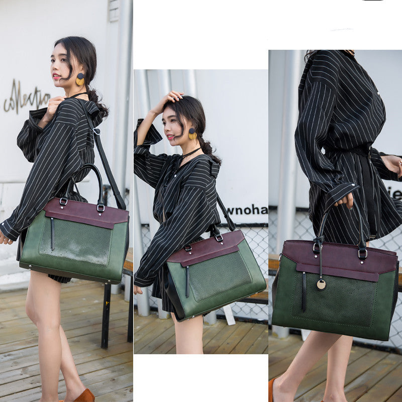 Handheld One Shoulder Crossbody Fashion Document Tote Bag