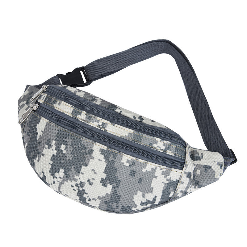 Camouflage Waist Oxford Cloth Waterproof And Wear-resistant Men's And Women's Chest Bag