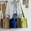 Canvas Crossbody Bag With Large Capacity