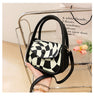 Spring Trend Retro Color Blocking Texture Bag