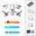 Mini Aerial Photography Gradient LED Remote Control Plane