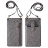 Multi-function Crossbody Bag For Mobile Phone Crocodile Pattern Wallet Card Holder