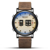 Men's Fashion Featured Sports Business Leather Quartz Watch